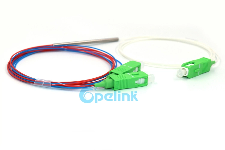 1X2 Fiber Optic Fbt Coupler with Sc/APC, 1490nm